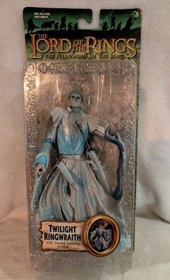 LOTR Fellowship Twilight Ringwraith VTG Figure Sword Jabbing Action Toy Biz 2003