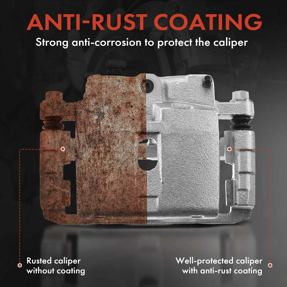 Front Brake Caliper with Bracket & Hose Set for Chevy Silverado 1500 GMC Sierra - Image 4 of 4