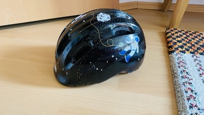 ABUS WELTRAUM SPACE ACKV2-T Smiley 2.0 Fahrradhelm Kinder Größe 45-50cm Kinder!!