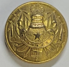 FRENCH ARMY GENERAL UNIFORM BUTTON GILT 1870-74 FROM AM & Cie PARIS FACTORY BOOK