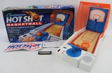 Vtg 1990 Milton Bradley Electronic Hot Shot Basketball Tabletop Game Working!