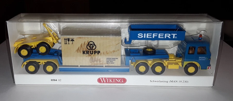Wiking ähnl. 050402 MAN Tiefladesattelzug SIEFERT umgesteckt - Bild 4 von 4