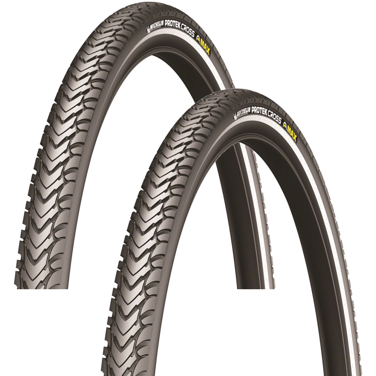 Pack of 2 Michelin Protek Cross Max Tire 700 x 47 Clincher Wire Black Touring