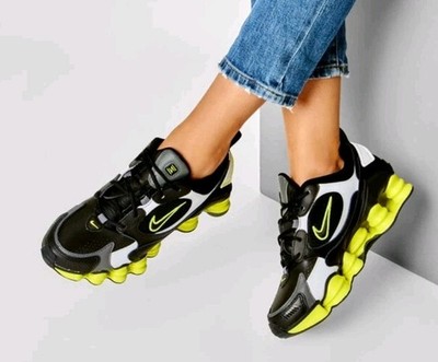 Nike Shox TL Nova AT8046-003 Black/Lemon Venom Womens Athletic Sneakers 