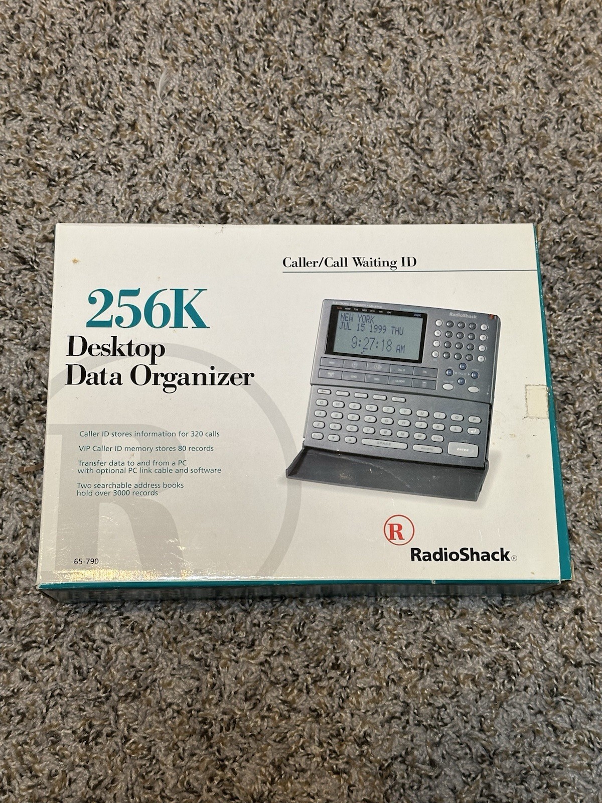 Vintage RadioShack 256K Desktop Data Organizer Model 65-790 TESTED WORKS