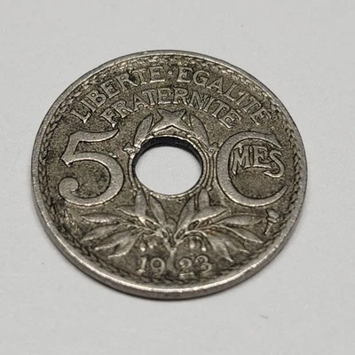 5 centimes Lindauer 1923 Poissy " Petit Module " ( 029 @ 2026 ) - Photo 1/3