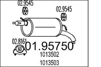 EndschalldäMpfer NachschalldäMpfer MTS 01.95750 FüR Galaxy Ford WGR VW Sharan 1