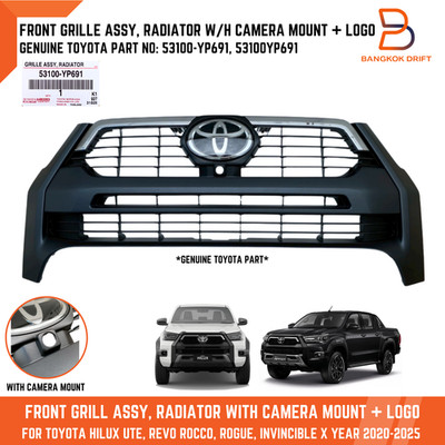 Genuine Toyota Hilux 2020-2025 Front Grille With Camera Mount +