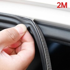 2m 3 Layer Rubber Car Door Seal Strips Weatherstrip Sound Insulation Accessories