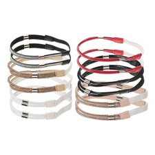 6 Pairs Shoe straps: Detachable Colorful Heel Straps - Elastic Anti-Loose High