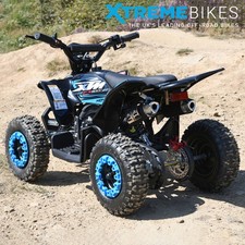 NEW 2026 XTM Monster 50cc Petrol Kids Mini Quad Bike 2-Stroke Blue XTREME BIKES