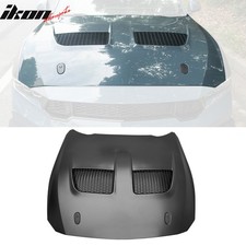 Fits 24-26 Ford Mustang Front Engine Hood Cover Gtd Style Aluminum Scoop Bonnet