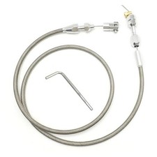 36 Inch Throttle Cable Kit, Stainless Steel Braided Gas Throttle Cable,