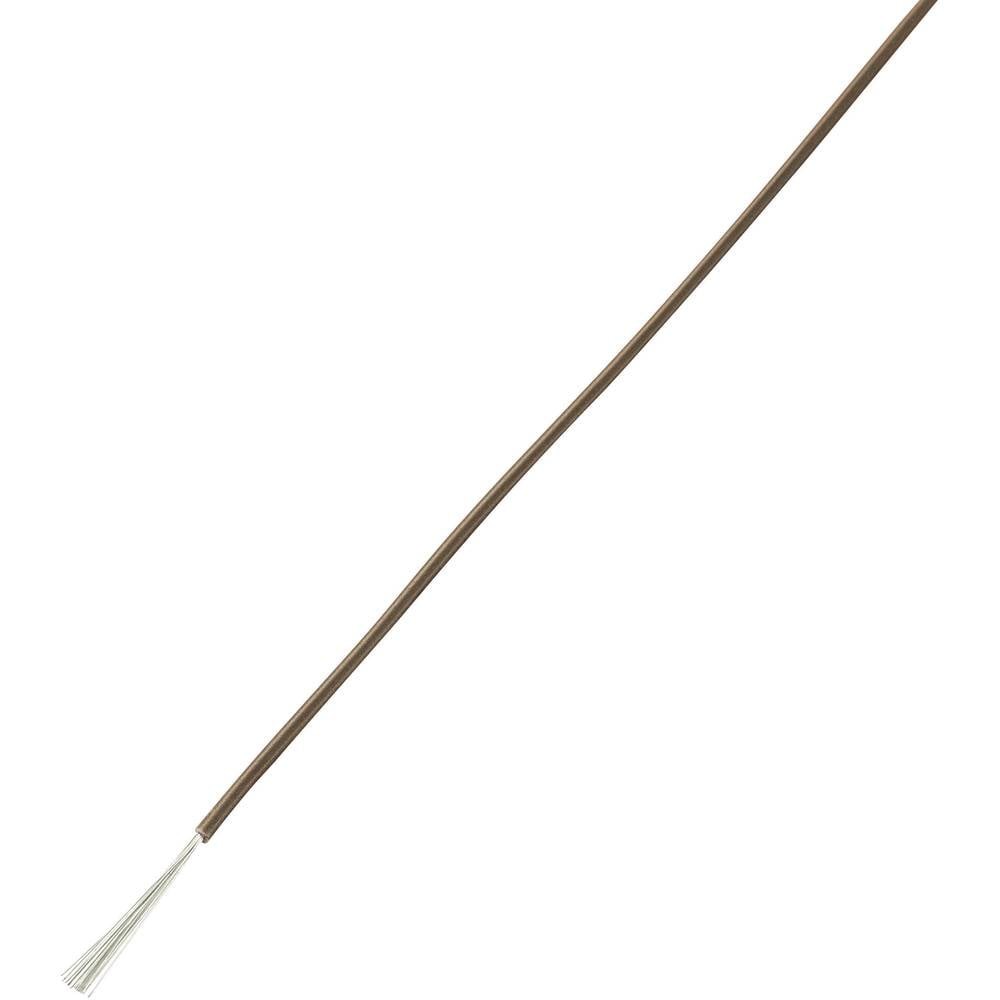 Fil de câblage LiY 1 x 0.50 mm² marron 25 m pour modélisme et robotique