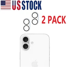 For iPhone 16 iPhone 16 plus Tempered Glass Camera Lens Protector New