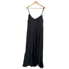 22SS Lisiere Camisole Dress in Black Women USED