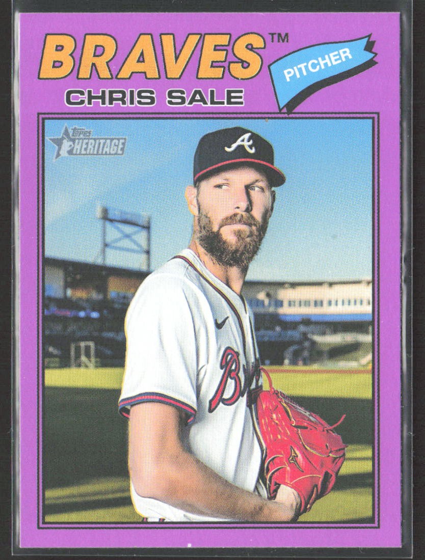 2026 Topps Heritage #278 Chris Sale Light Purple