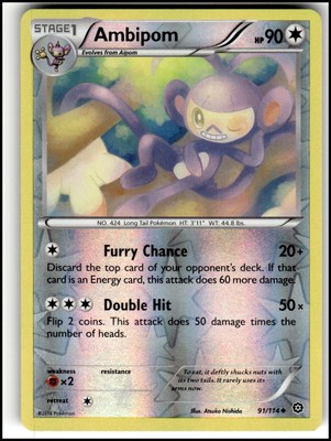 XY - Steam Siege Ambipom #91/114