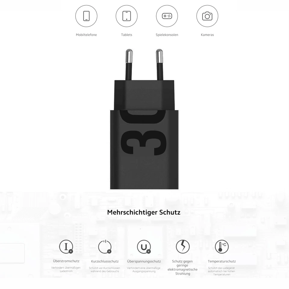 Original Lenovo Tablet Handy Laptop Usb C Netzteil 33W Ladegerät Ladekabel - Bild 4 von 4