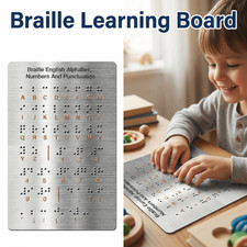 Aluminum Braille Learning Board Visual Impairment Aids