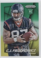 2014 Panini Prizm Neon Green & Yellow Prizm CJ Fiedorowicz #259 1s8