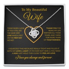 To My Wife Necklace, Christmas Gifts For Women, Anniversary Gift For Wife