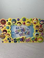 Vintage Disney It’s A Small World 3D Rubber Desktop Picture Frame 4x6 Photo