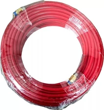 Cal-Hawk 1/4 NPT Fitting X 100 FT Polyurethane Air Hose, 200 PSI, Red
