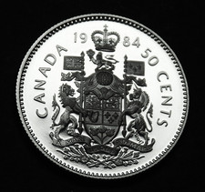 1984 50¢ uncirculated proof coin - fantastic, low mintage