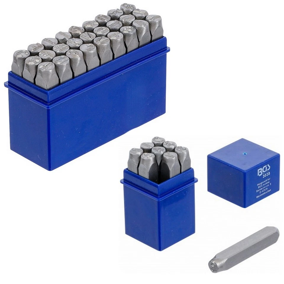 CHIFFRES ET LETTRES PRO 8 mm A FRAPPER - 36 pcs - Imagen 1 de 1
