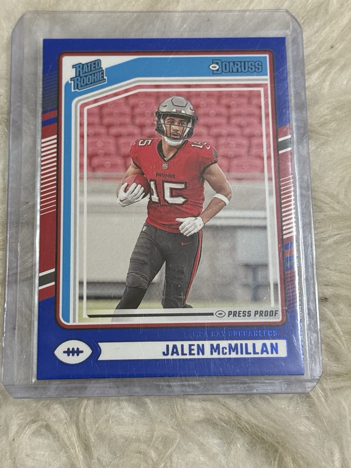 2024 Panini Donruss - Rated Rookie Jalen McMillan #388 Blue Press Proof (RC)