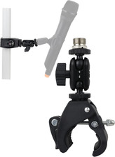 Mic Crab Clamp Microphone Mount with Double Ball Head Adjustment 1/4" to 5/8"...
