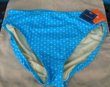 Land's End size 14 women's swimwear bottoms blue bikini NWT