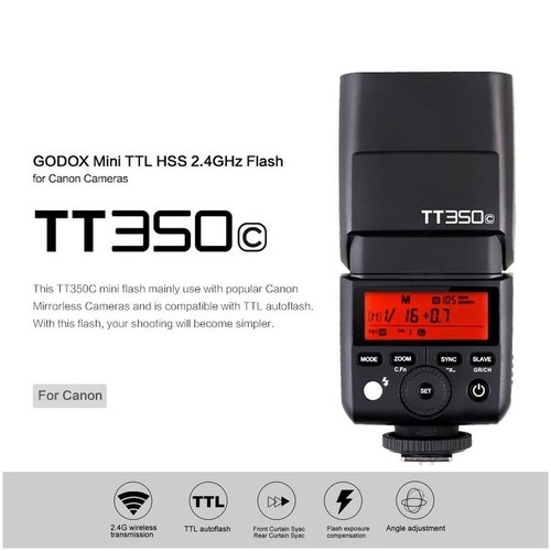 GODOX FLASH TTL TT350 C For CANON TTL - 第 1/5 張圖片