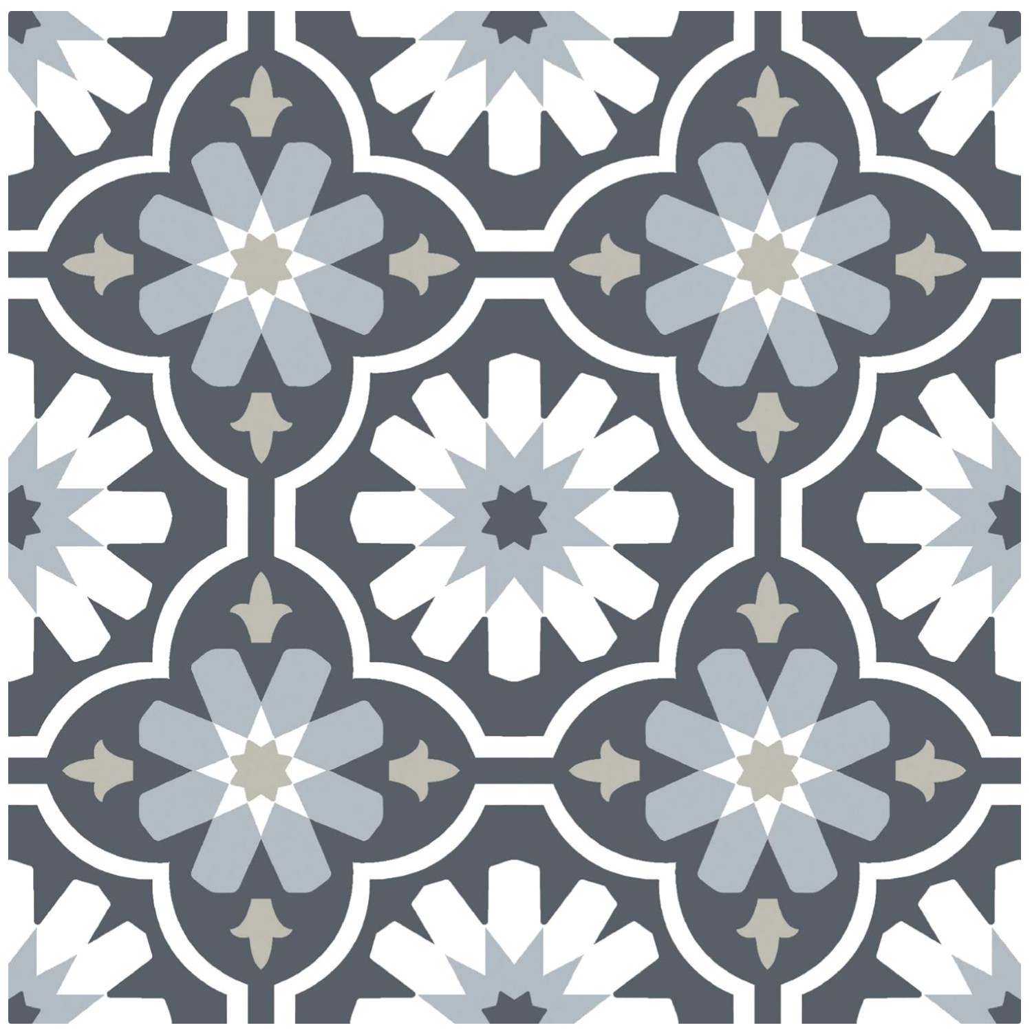 Elegant Sevilla Patterned Peel and Stick Floor Tiles for Easy DIY Installation