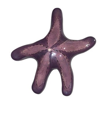 BLUE SKY CLAYWORKS HEATHER GOLDMINC Starfish 2008 Purple Decor Beach Coastal