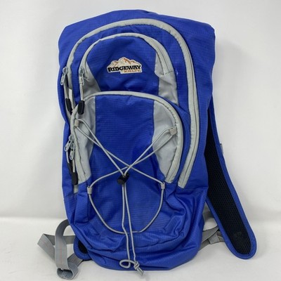 Kelty Ridgeway Hydration Daypack, Grey And Blue with New 3lt Replacement Bladder