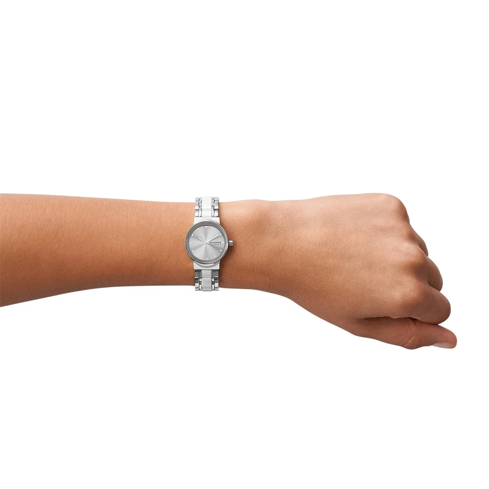 Skagen Women's Freja Lille Quartz Silver Gray Ceramic Stainless Steel 26mm Watch - image 4 of 4