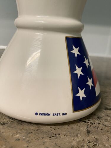 American Flag Wide Bottom No Spill Travel Coffee Tea Mug Cup Design East Inc. - Picture 3 of 7