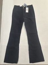 Mango Teen Mid-Rise Flare Pants Black Medium