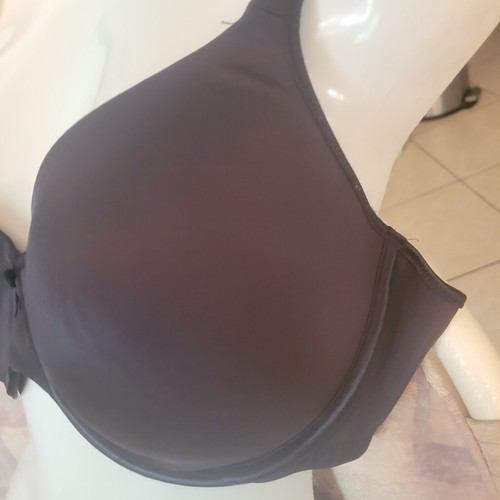Bra Black 42C Underwire Smooth Cups Womens - Picture 3 of 8