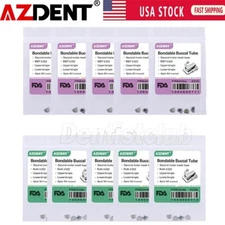 10Pack AZDENT Dental Ortho Buccal Tube Bondable Non-Conv 2nd Molar MBT /Roth.022