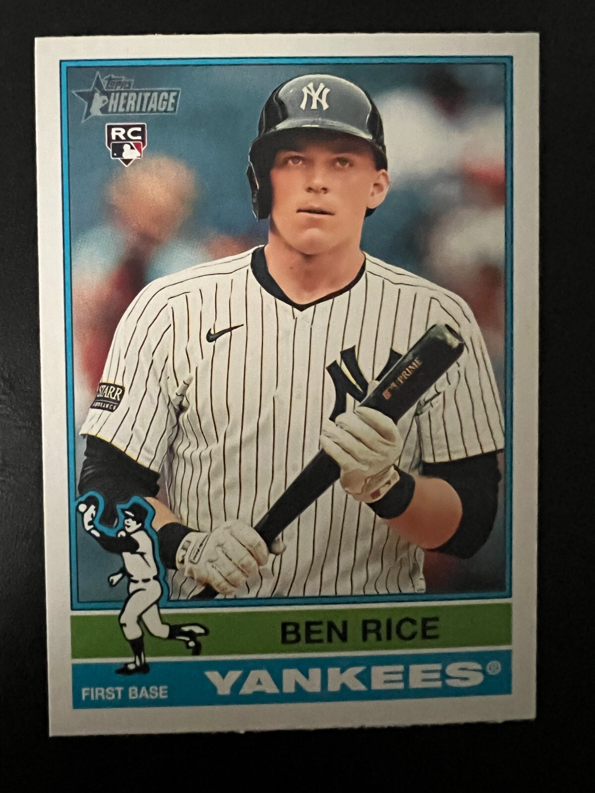 2025 Topps Heritage Ben Rice #406 Rookie Card (RC) Short Print