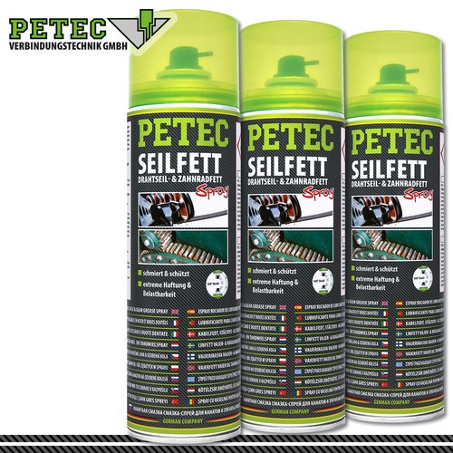 Petec 3x 500ml Pietre & Protezione Sottoscocca Nero Spray Ruggine Cura - Foto 3