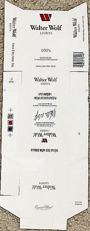 Walter Wolf - Vintage Collection - USA 🇺🇸 - 80s - Empty