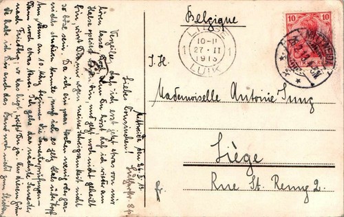 LITHO STUDENTIKA MITTWEIDA FIDELITAS SEI'S PANIER 1913 - Bild 2 von 2