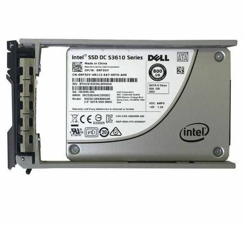 Dell 800GB SSD SATA 2.5" 6GB/s MLC Solid State Drive 9F3GY Intel SSDSC2BX800G4R - 第 2/2 張圖片