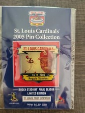 2005 Reggie Sanders Post Dispatch Pin Final Season Limited Edition