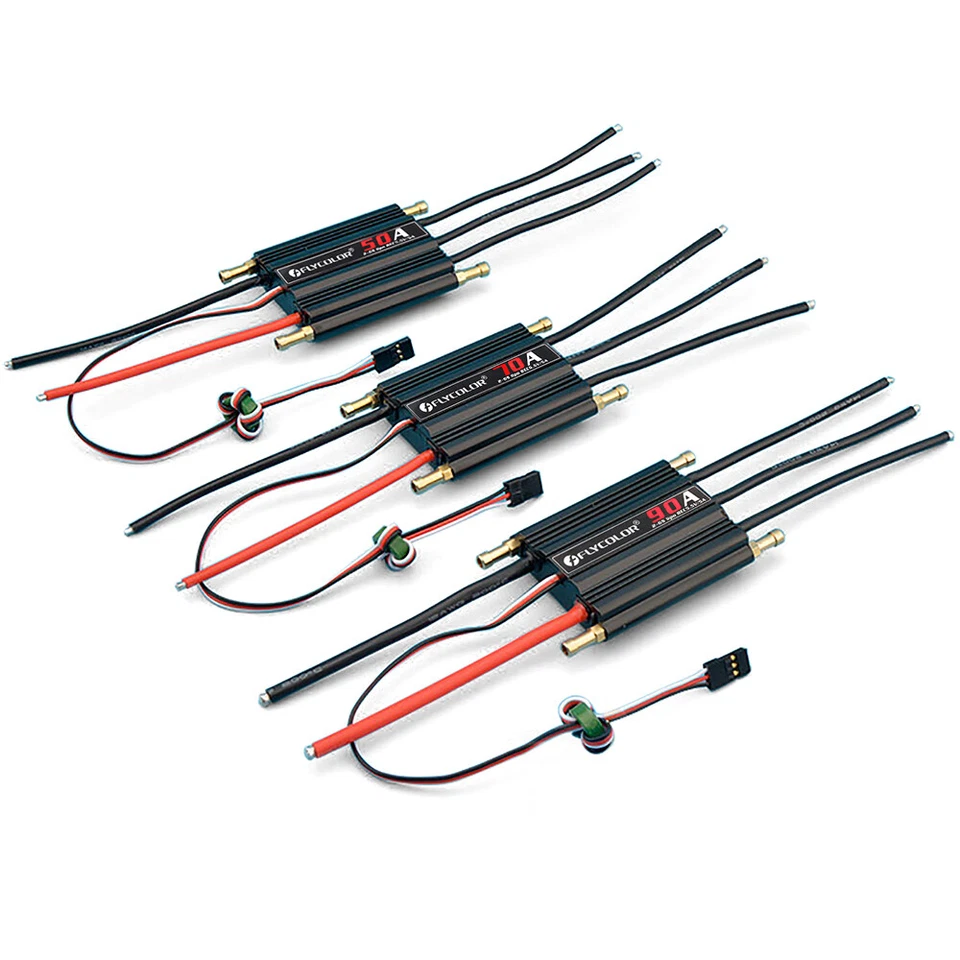 Flycolor Waterproof 50A/90A/120A/150A Brushless ESC 2-6S BEC for Ship RC Boat - Image 2 of 4