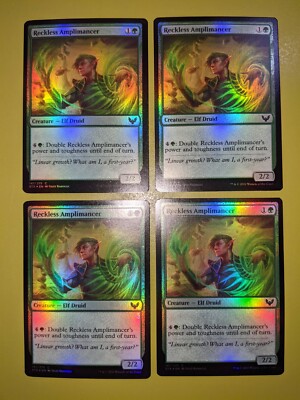 FOIL Reckless Amplimancer x4 Strixhaven 4x Magic the Gathering MTG 